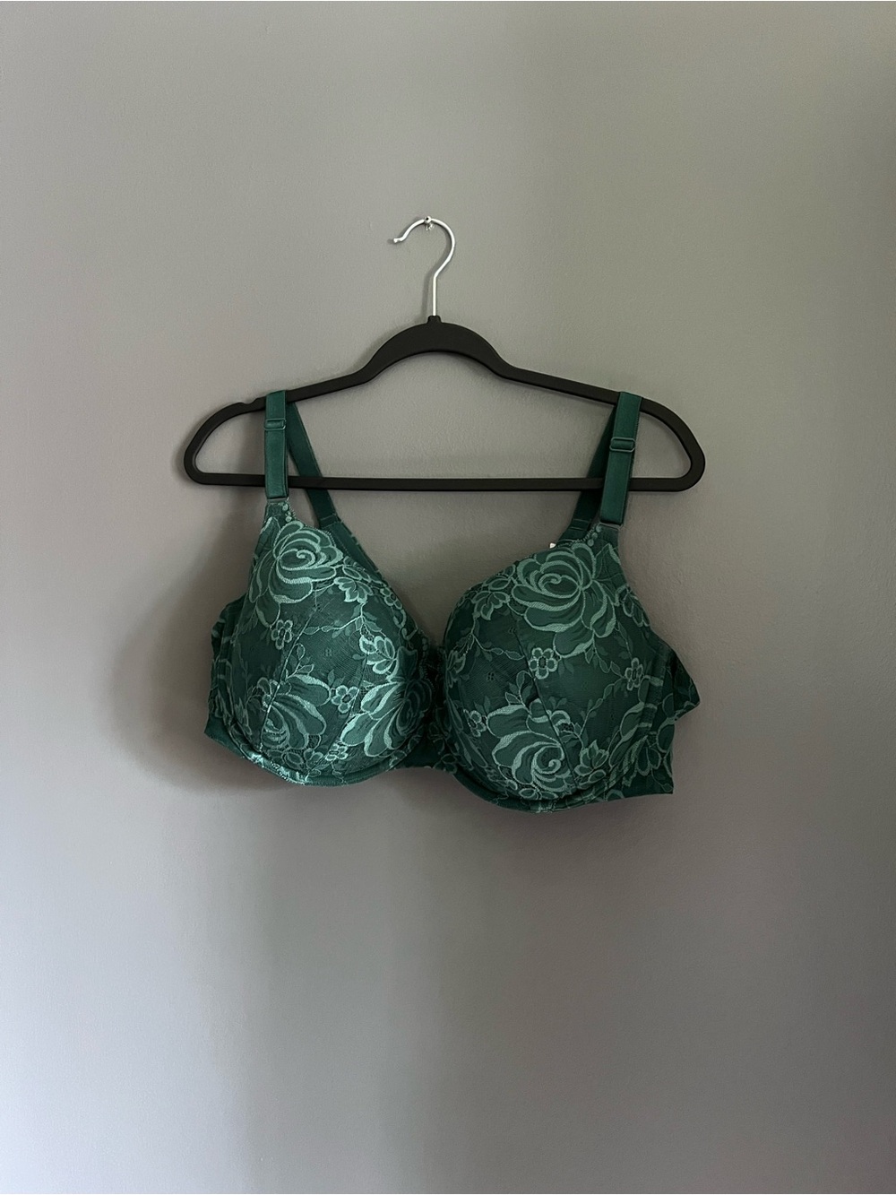 torrid Emerald Green Floral Lace T-Shirt Bra